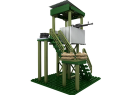 Guard Tower With .50 Cal - Green - Mil-Blox - Mil-Blox