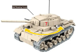 WWII - German Panzer 3 Battle Tank - Mil-Blox