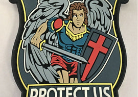 Saint Michael Protect Us - Colored - PVC Patch