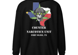 Fort Bliss Counter Narcotics MP - Unisex heavy blend zip hoodie