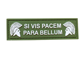 MOLON LABE SI VIS PACEM PARA BELLUM PVC Patch Green