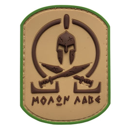 Molon Labe Spartan Battle Worn PVC Patch Multicam