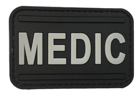 Medic PVC Patch - Black and Grey