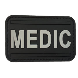 Medic PVC Patch - Black and Grey