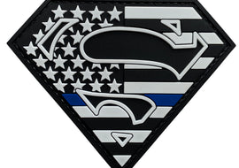 Super S Shield PVC Patch with Thin Blue Line