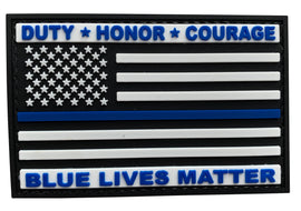 US Flag with Blue Line Blue Lives Matter