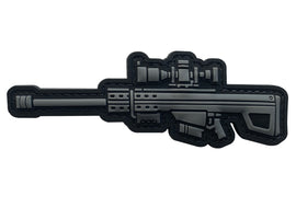 3D GUN PVC PATCH - Sniper Rifle - Black
