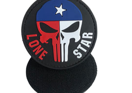 Lone Star Texas Skull Patch - PVC