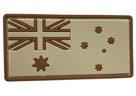 Australian Flag PVC Patch Light Tan