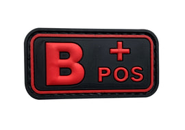 B POS - Red - PVC Patch - Tactically Suited