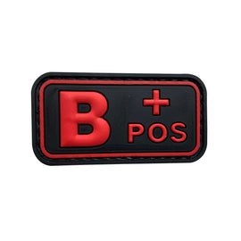 B POS - Red - PVC Patch - Tactically Suited