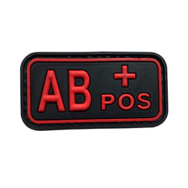 AB POS - Red - PVC Patch - Tactically Suited