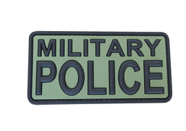 Military Police PVC Patch OD Green and Black
