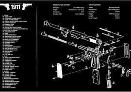 1911 Gun Cleaning Mat