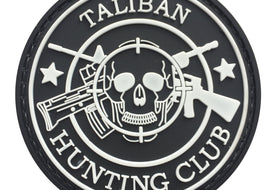 New Taliban Hunting Club PVC Patch Black and White