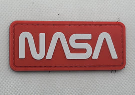 NASA PVC Patch Red and White