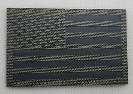 Reflective IR US Flag - OD Green