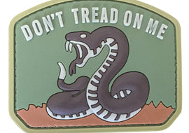 Don't Tread on Me PVC Patch Brown - Tactically Suited
