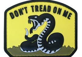Don't Tread on Me PVC Patch Yellow - Tactically Suited