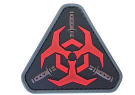 Biohazard - Black and Red - PVC Patch - Tactically Suited