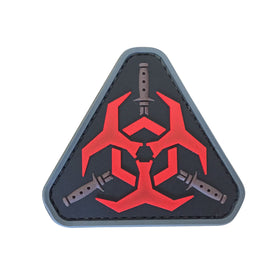 Biohazard - Black and Red - PVC Patch - Tactically Suited