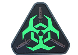 Biohazard - Black and Green - PVC Patch - Tactically Suited