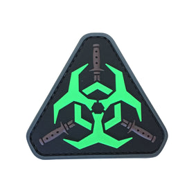 Biohazard - Black and Green - PVC Patch - Tactically Suited