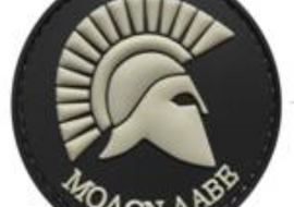 Round Molon Labe - Black and Gray - PVC Patch - Tactically Suited