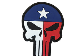 Punisher Texas Flag - PVC Patch - Tactically Suited