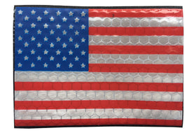Reflective US Flag Patch Forward Full Color