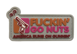Fucking Go Nuts America Running on Gunning PVC Patch