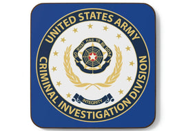Army CID Seal - Hardboard Back Coaster