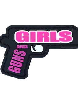 Guns and Girls PVC Patch Pink