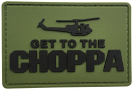 Get to the Choppa PVC Patch OD Green and Black