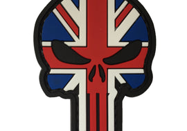Skull UK Flag PVC Patch