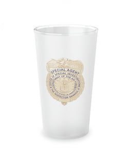 OSI Badge Frosted Pint Glass, 16oz