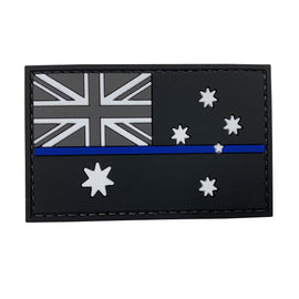 Australian Flag PVC Patch with Thin Blue Line