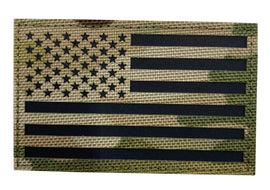 IR Reflective Fabric US Flag Forward Multicam