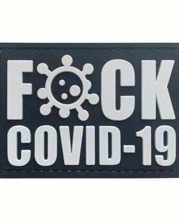 Fuck COVID-19 PVC Patch White - Tactically Suited