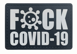 Fuck COVID-19 PVC Patch White - Tactically Suited