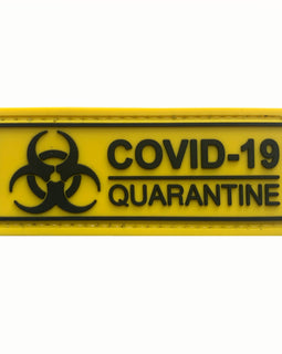 COVID-19 Quarantine PVC Patch Yellow - Tactically Suited