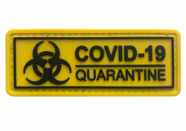 COVID-19 Quarantine PVC Patch Yellow - Tactically Suited