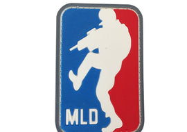 MLD-Major League Door Kicker PVC Patch White