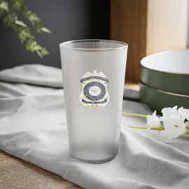 DCIS Badge Frosted Pint Glass, 16oz