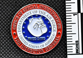 AFOSI Fraud Dawg Circular Lapel Pin - Tactically Suited