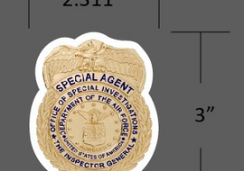 OSI Badge Sticker (Inside the Windshield) - Tactically Suited