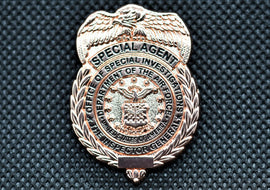 AFOSI Badge - Gold Lapel Pin (Subdued) - Tactically Suited