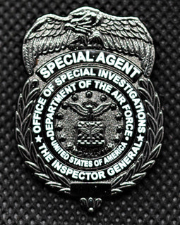 AFOSI Badge - Tactical Black Lapel Pin - Tactically Suited