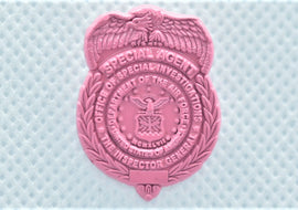 AFOSI 1" Mini Badge - Pink Lapel Pin - Tactically Suited