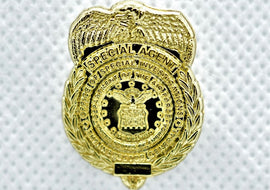 AFOSI 1" Mini Badge - Gold Lapel Pin (Shiny) - Tactically Suited